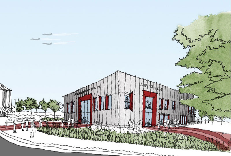 Farnborough Leisure Centre sketch