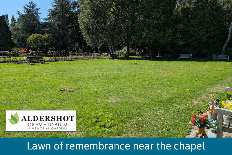 Lawn Of Remembrance Near The Chapel