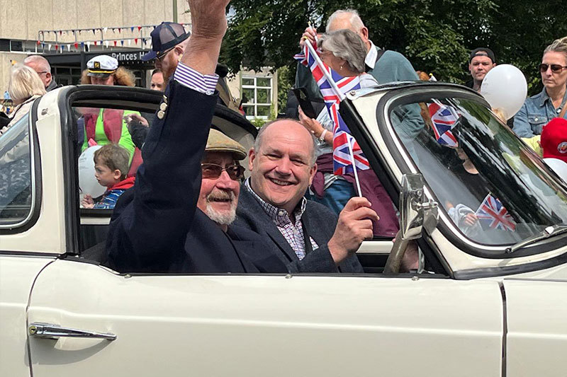Classic Car In The Parade