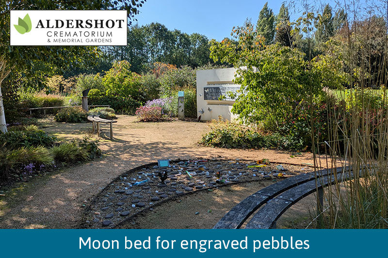 Moon Bed For Engraved Pebbles