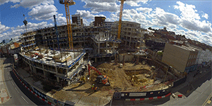 Union Yard time lapse looking from the High Street at block S