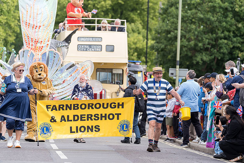 Aldershot And Farnborough Lions In The Parade