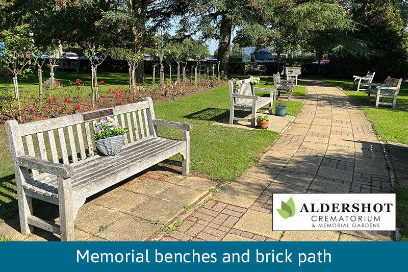 Benches And Stone Path