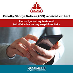 Penalty charge notice scam poster