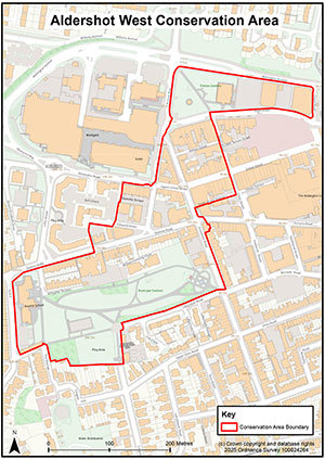 Aldershot West Conservation Area map