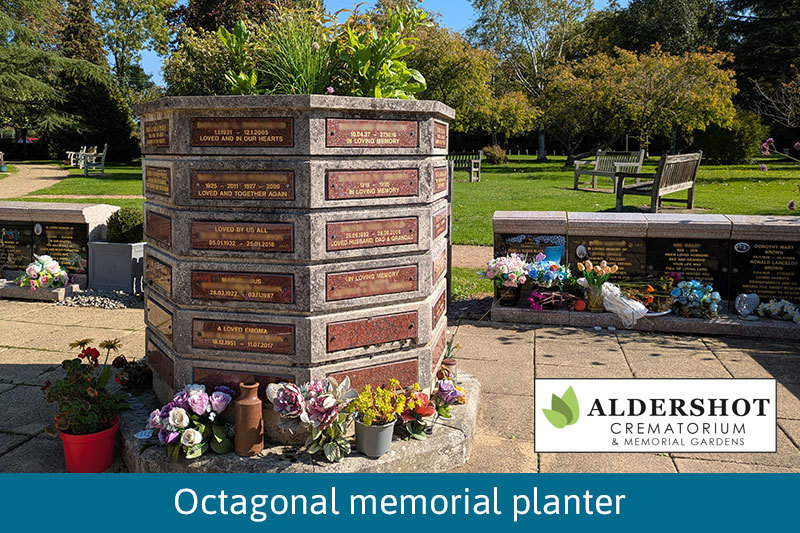 Octagonal Memorial Planter
