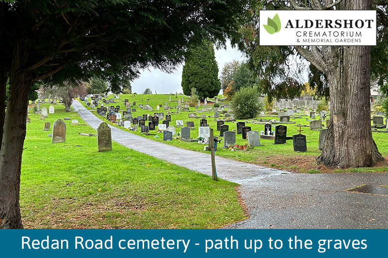 Redan Road Cemetery Path Up To The Graves