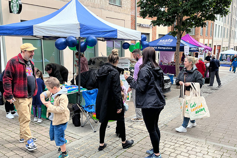 Stalls In The Town Centre